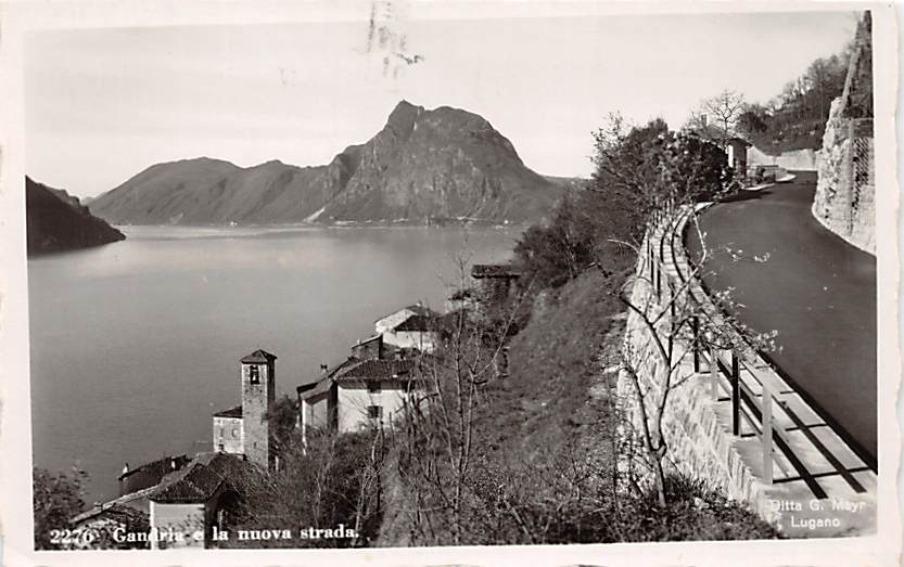 Gandria, e la nuova strada