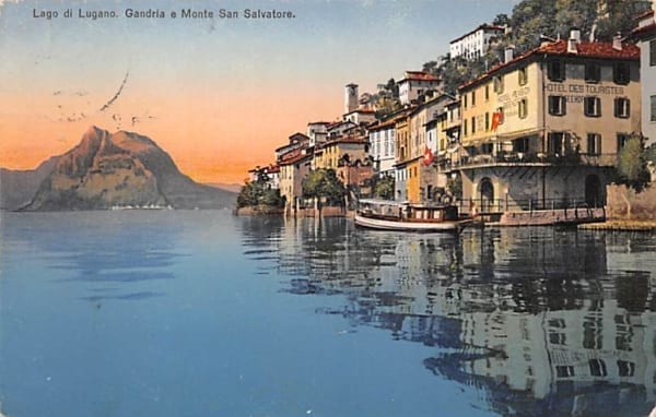 Gandria, e Monte San Salvatore, Lago di Lugano