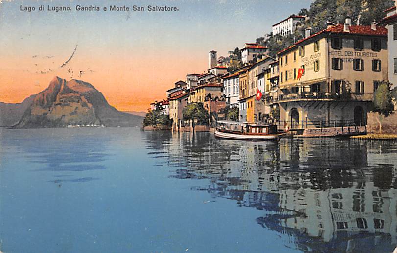 Gandria, e Monte San Salvatore, Lago di Lugano