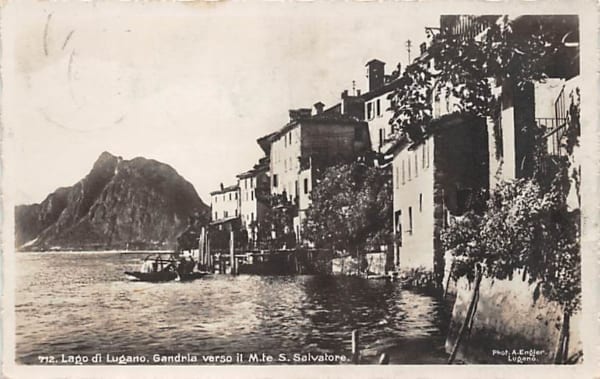 Gandria, Lago di Lugano, verso il M.te S. Salvatore