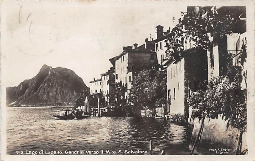Gandria, Lago di Lugano, verso il M.te S. Salvatore