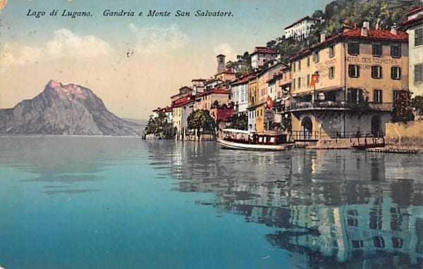 Gandria, Lago di Lugano, e Monte San Salvatore