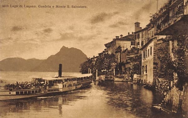 Gandria, Lago di Lugano, e Monte San Salvatore