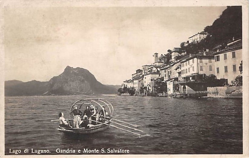 Gandria, Lago di Lugano, e Monte S. Salvatore