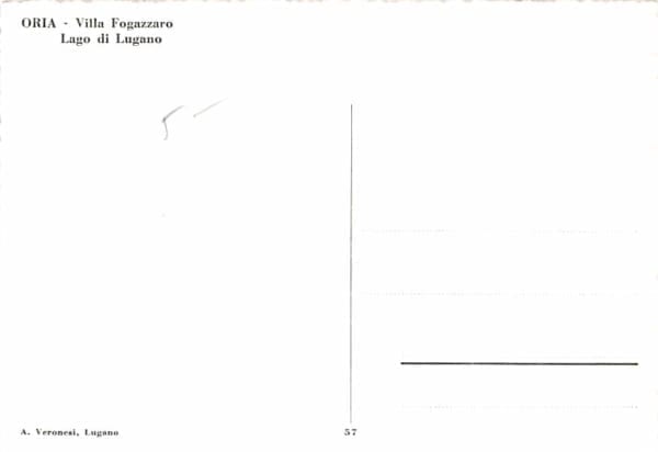 Oria, Lago di Lugano
