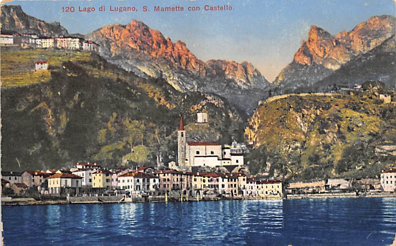 S. Mamette, con Castello, Lago di Lugano