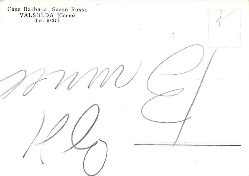 Valsolda, Como, Casa Barbara, Sasso Rosso