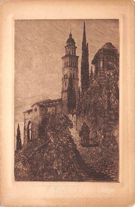 Morcote, Lago di Lugano, Chiesa e cimitero monumentale