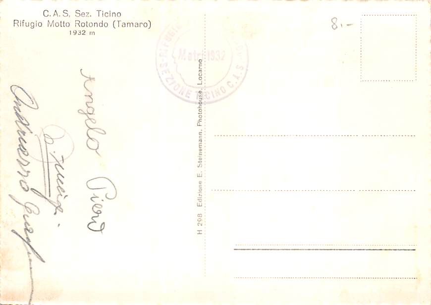 Tamaro, Rifugio Motto Rotondo