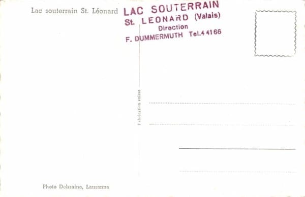 St. Léonard, Lac souterrain