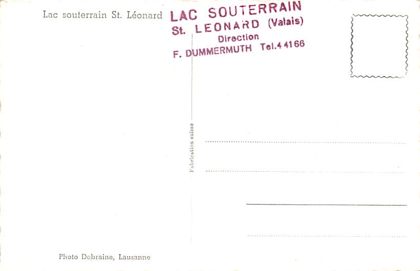 St. Léonard, Lac souterrain