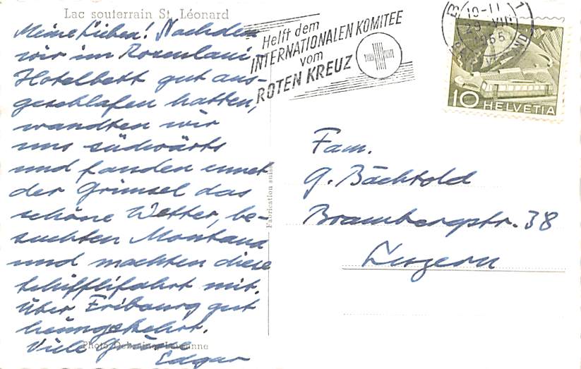 St. Léonard, Lac souterrain