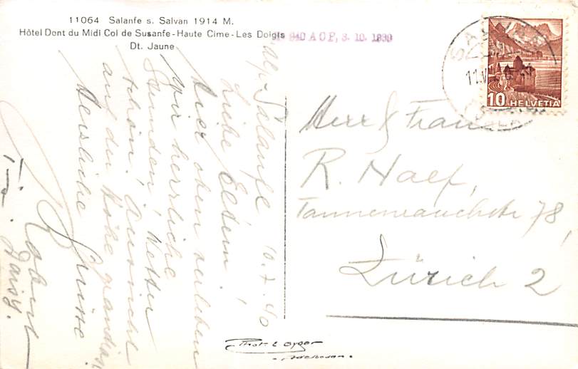 Salanfe s. Salvan, Hotel Dont du Midi Col de Susanfe-Haute
