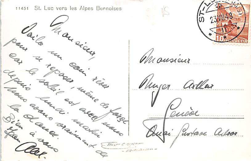 St. Luc, vers les Alpes Bernoises