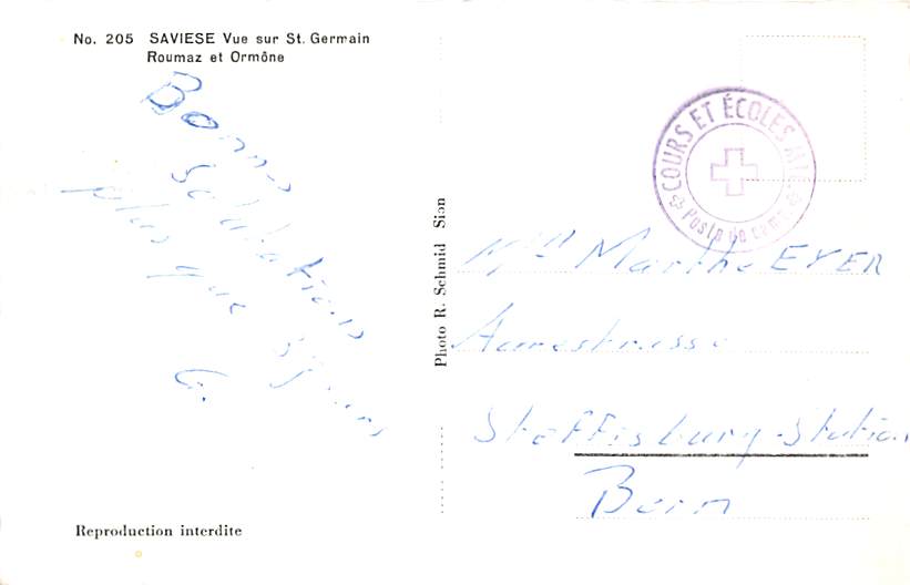 Savièse, Vue sur St. Germain, Roumaz et Ormone