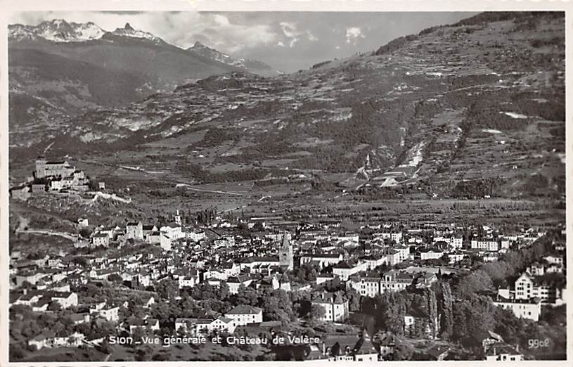 Sion, Vue générale et Chateau de Valère