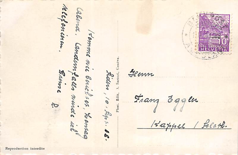 Sierre, et Chateau J. J. Mereier