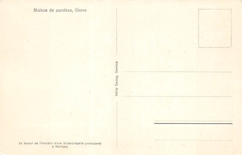 Sierre, Maison de paroisse