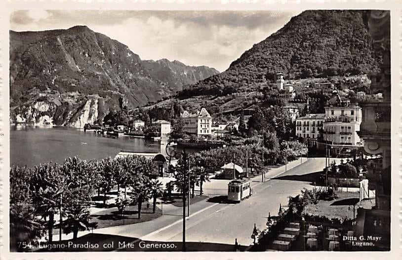 Lugano, Paradiso, col Mte. Generoso