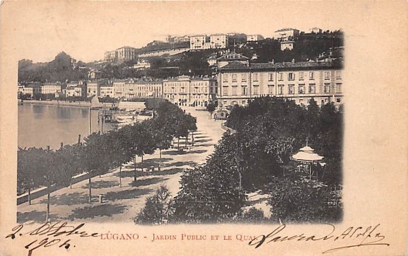 Lugano, Jardin Public et le Quai