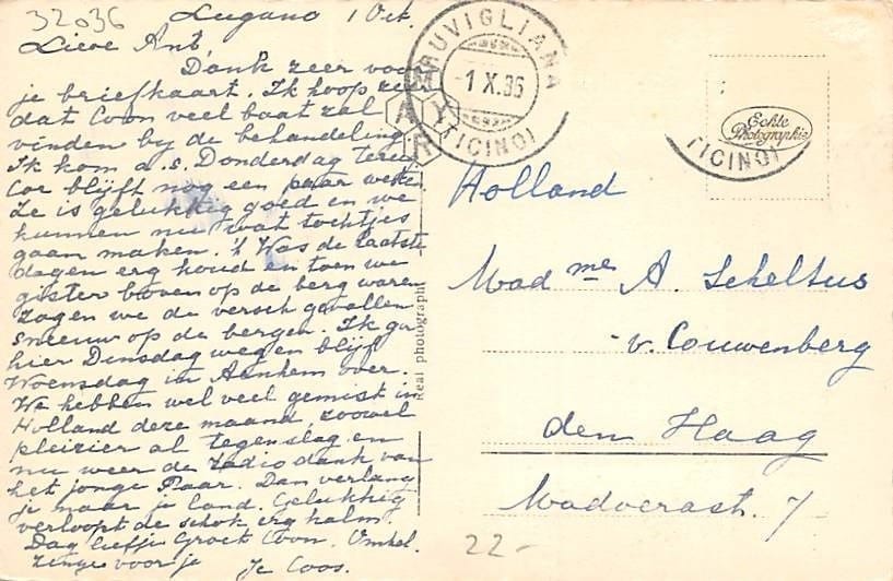 Pazzallo, Lago di Lugano, col Mte Brè visto da Pazzallo