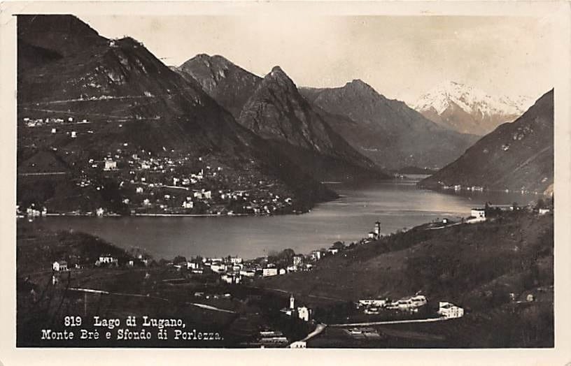 Porlezza, Lago di Lugano, Monte Brè e Sfondo di Porlezza