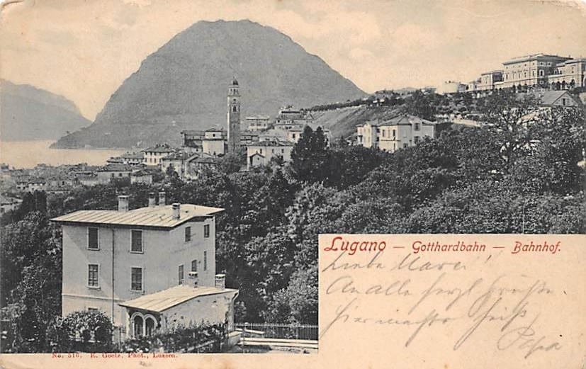 Lugano, Gotthardbahn, Bahnhof