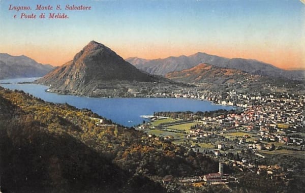 Lugano, Monte S. Salvatore e Ponte di Melide