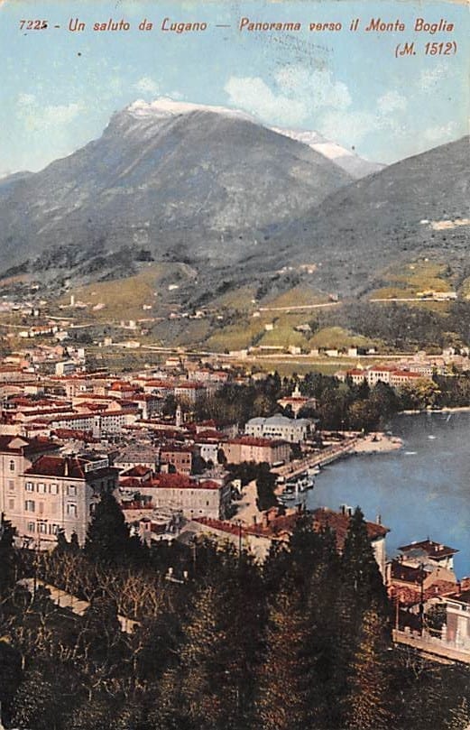 Lugano, Panorama verso il Monte Boglia
