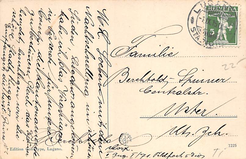 Lugano, Panorama verso il Monte Boglia