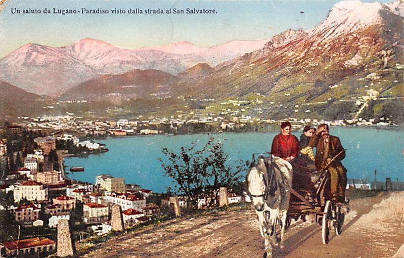 Lugano, visto della strada al San Salvatore
