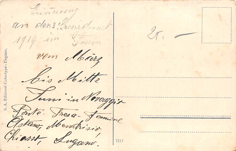 Lugano, visto della strada al San Salvatore