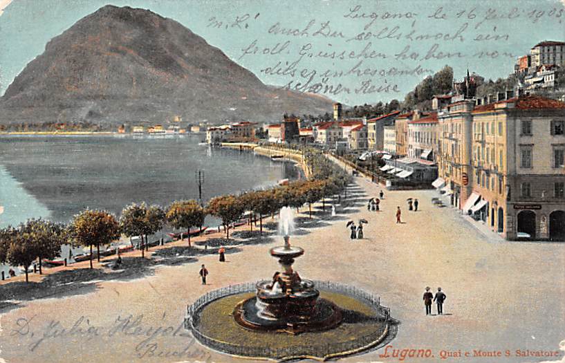 Lugano, Quai e Monte S. Salvatore