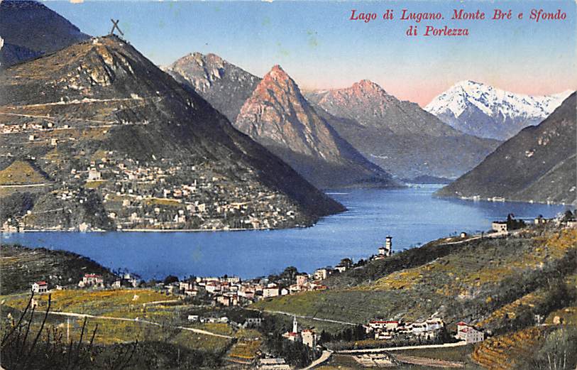 Porlezza, Lago di Lugano, Monte Brè e Sfondo di Porlezza