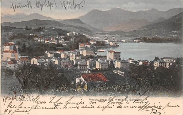 Lugano, Veduta presa da Monte S. Salvatore