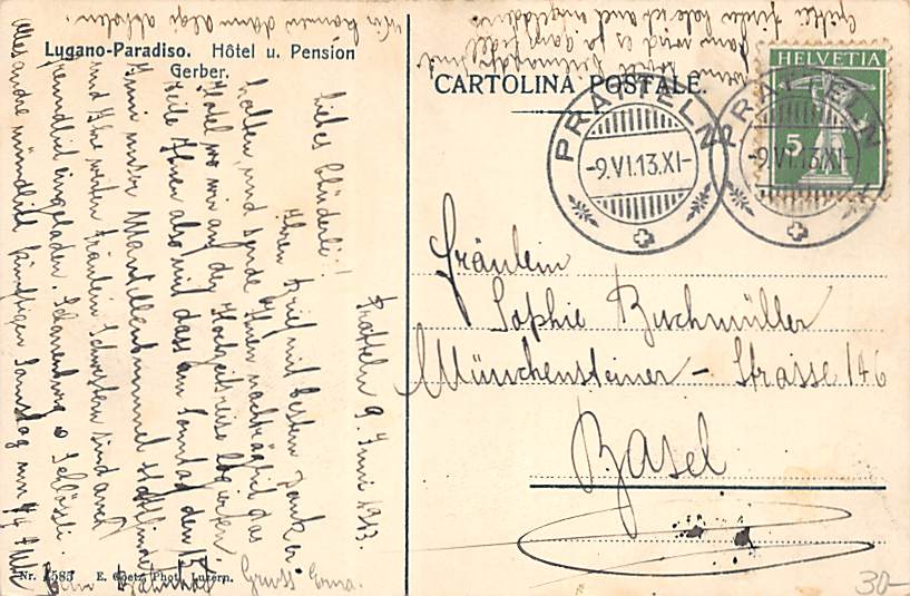 Lugano, Pension Gerber