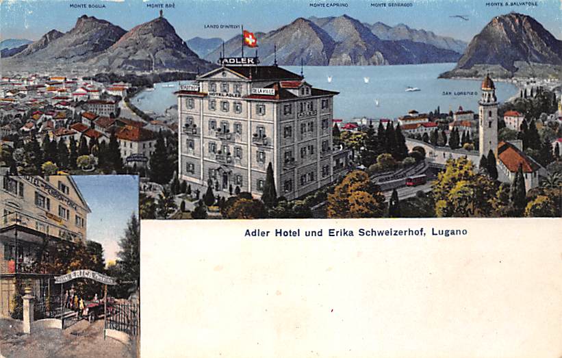Lugano, Adler Hotel und Erika Schweizerhof