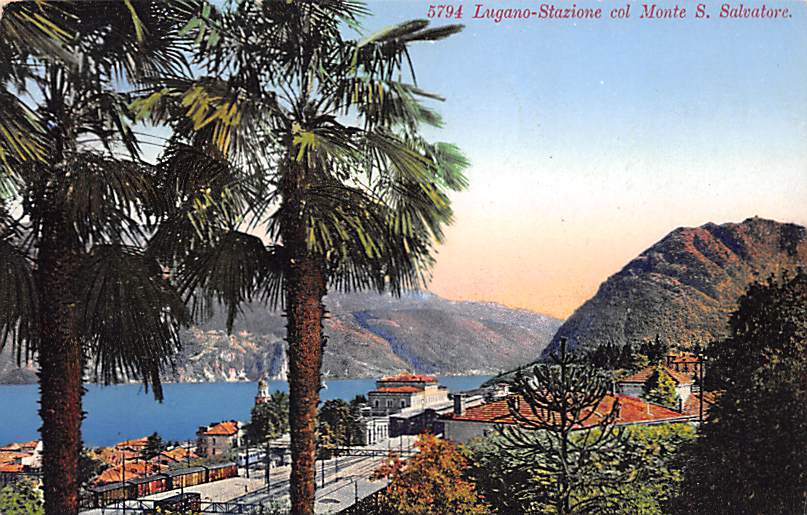 Lugano, Stazione col Monte S. Salvatore