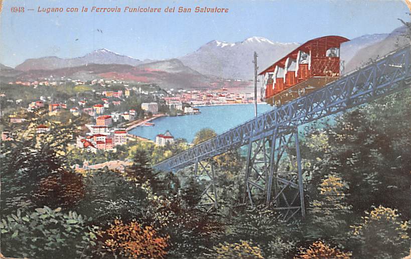 Lugano, con la Ferrovia del San Salvatore