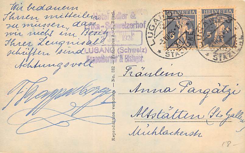 Lugano, Hotel Adler-Stadthof