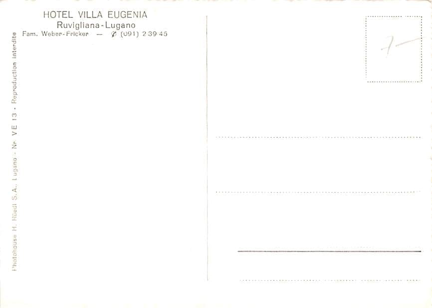 Lugano, Ruvigliana, Hotel Villa Eugenia