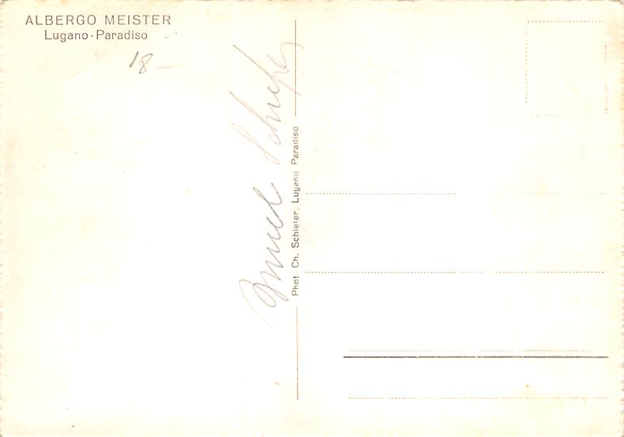 Lugano, Paradiso, Albergo Meister