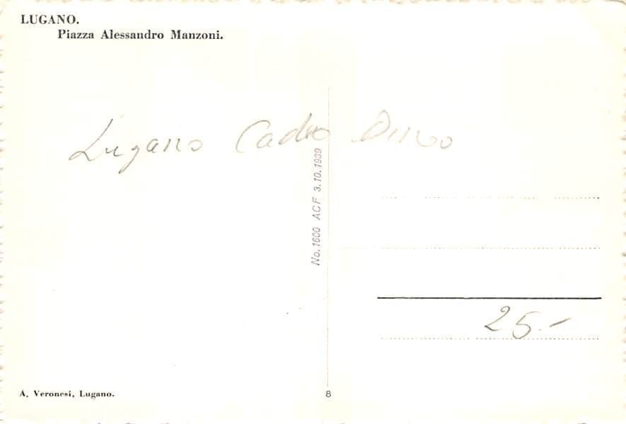 Lugano, Piazza Alessandro Manzoni