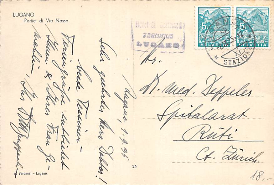 Lugano, Portici di Via Nassa