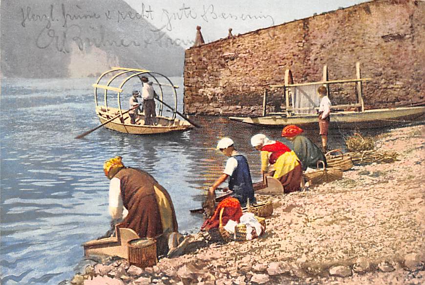 Lugano, Lavandaie al lago