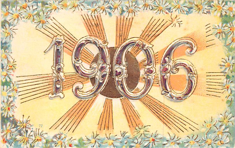 Neujahr 1906, Prägedruck