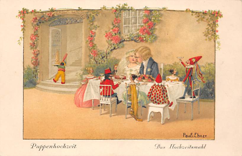 Pauli Ebner, Puppenhochzeit, das Hochzeitsmahl
