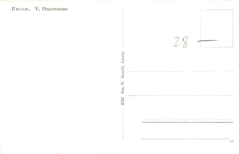 Russo, V. Onsernone