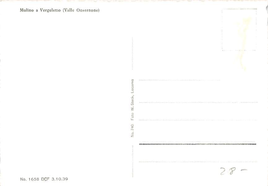 Mulino, a Vergeletto (Valle Onsernone)