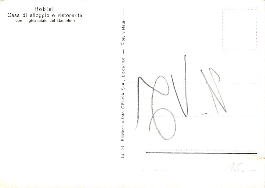 Robiei, Casa di alloggio